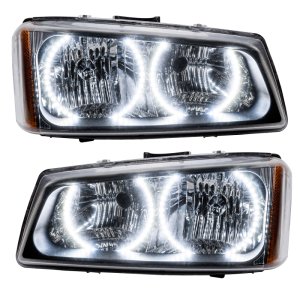 Chevrolet Silverado Headlight Assemblies - ORACLE Lighting - SMD Pre-Assembled with ORACLE Halos - White - `03-`06